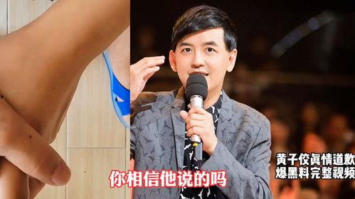 黄子佼爆料道歉视频  第2张